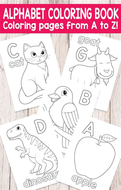 Easy Peasy Alphabet Coloring Book - ABC Coloring Pages - Easy Peasy and Fun