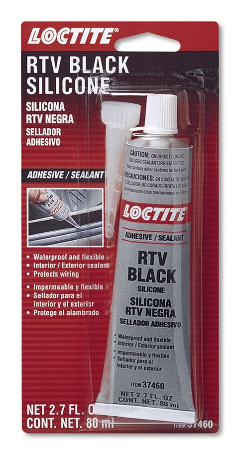 Loctite 37460 Black Rtv Silicone Adhesivesealant Tube 80 Ml Amazon