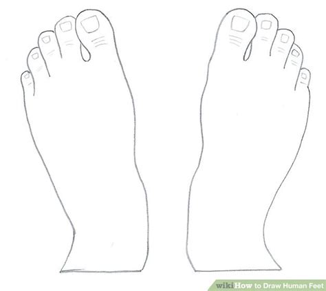 3 Ways To Draw Human Feet Wikihow