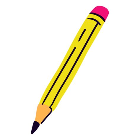 School Pencil Flat Transparent Png And Svg Vector File