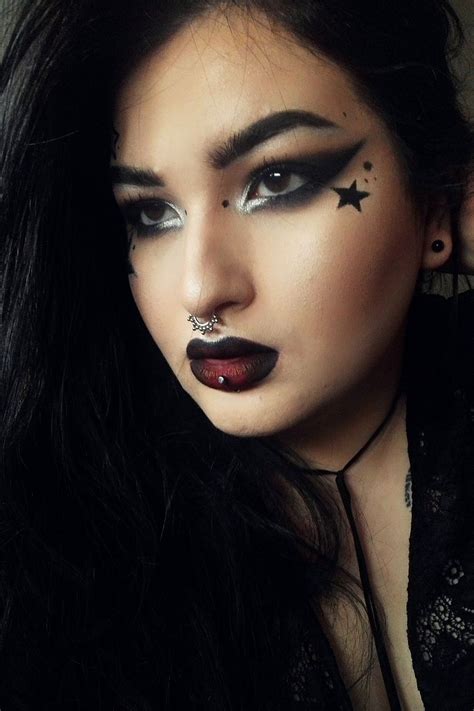 Beauty Défi Rockn Roll Silver Black And Stars Maquillage Rock