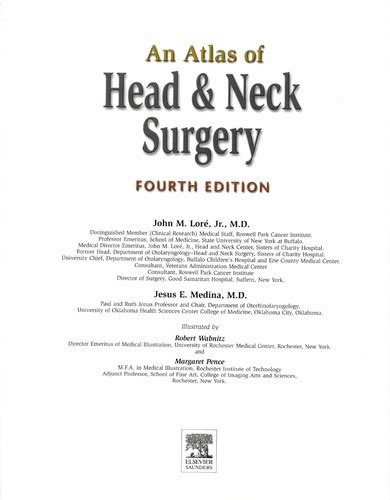 An Atlas Of Head And Neck Surgery By John M Loré Open Library