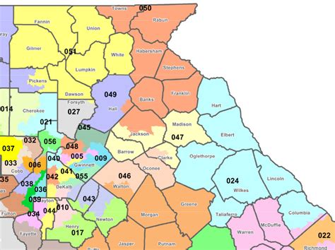 Senate runoff races between republican kelly loeffler and democrat raphael warnock plus republican. Georgia Senate Districts Map