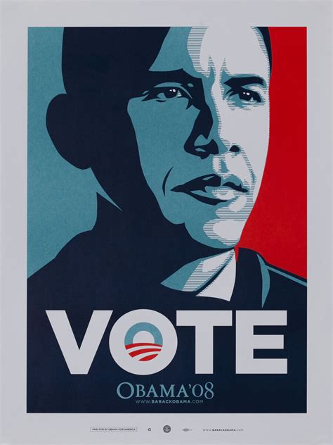Vote Obama 08 Barack Obama 2008 Presidential Campaign Poster David
