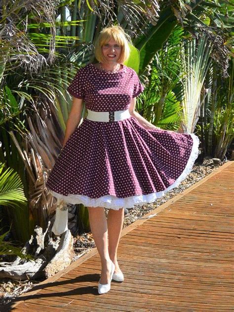 Darlene Retro Full Circle Swing Dress From Dolly And Dotty Sexy Maid Costume Girls Petticoats