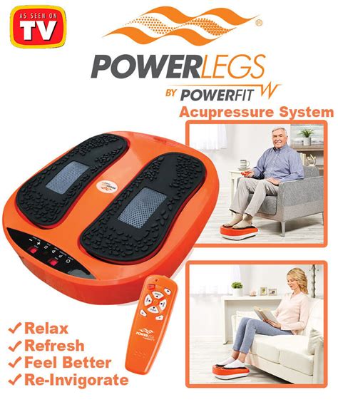 Power Legs Vibration Plate Foot Massager Platform With Rotating Acupressure Head 726084981058 Ebay