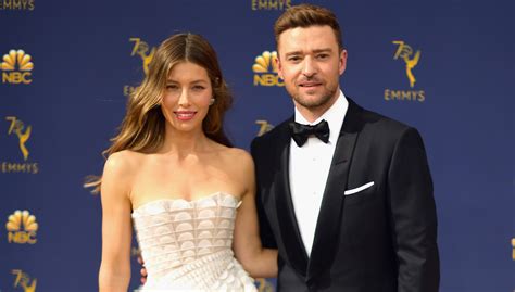 Jessica Biel Gets Husband Justin Timberlakes Support At Emmys Emmy Awards Emmy