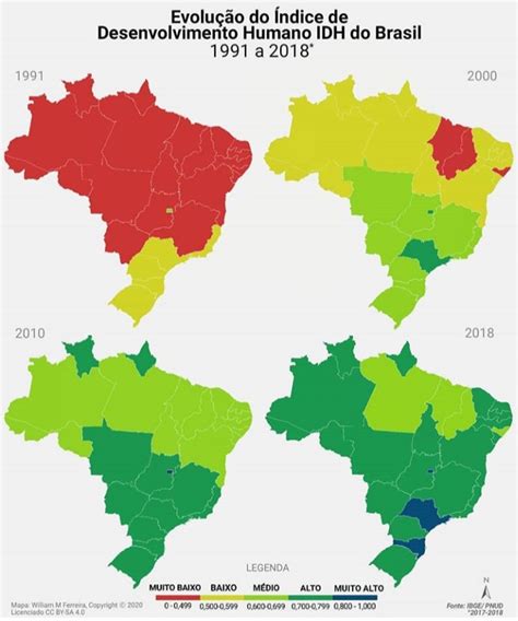 Professor Wladimir Geografia Evolu O Do Idh Brasileiro De A