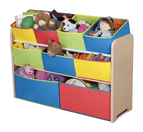 New Colorful Toy Storage 9 Bins Boxes Rack Organizer Play Room Bin