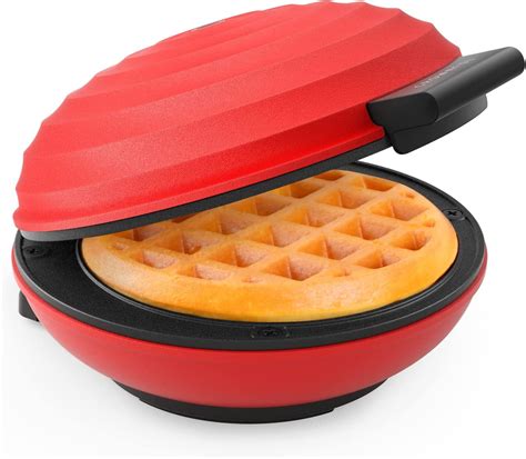 Crownful Mini Waffle Maker Machine 4 Inches Portable Small Compact