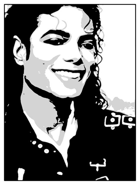 Michael Jackson Pop Art Stencil