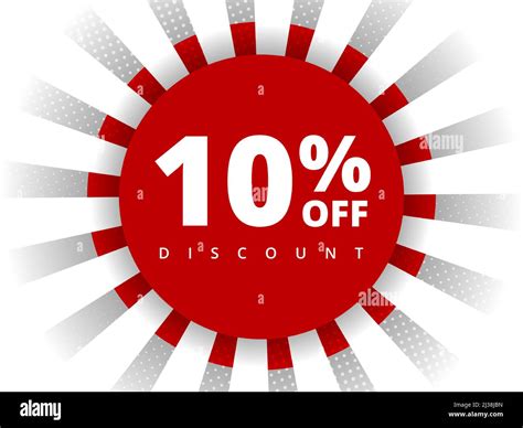 10 Percent Off Discount Special Offer Sale 10 Percent Off Sale Discount Offer Vector Modern