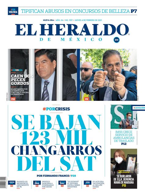 Jueves 4 De Febrero De 2021 By El Heraldo De México Issuu