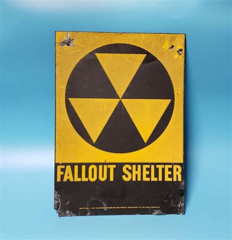 Fallout Shelter Sign From The Dod Sold Fallout Shelter Sign Fallout Shelter Shelter