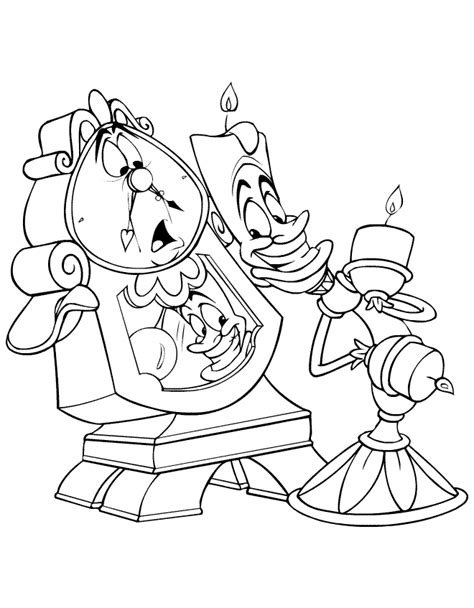 This is one of the first cartoons to use cgi (computer generated image) : Drawing clock and candlestick beauty and the beast ...
