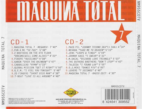 Maquina Total 7 2 Cds 1994 Max Music Ellodance
