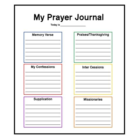 Best Printable Prayer Sheets Free Templates Artofit