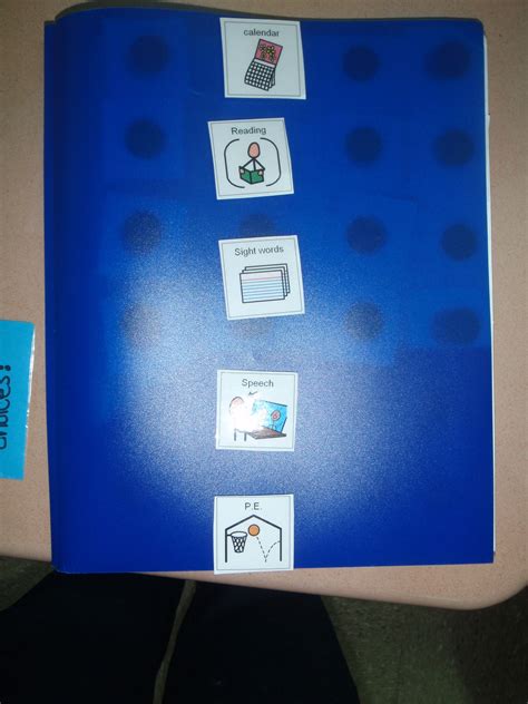 Visual Schedule Used With Boardmaker Software Velcro And Plastic
