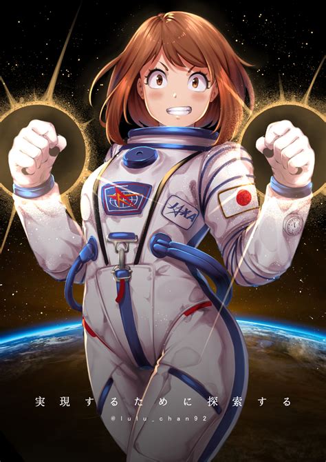 Safebooru Girl Absurdres Alternate Costume Astronaut Bangs Blush Boku No Hero Academia