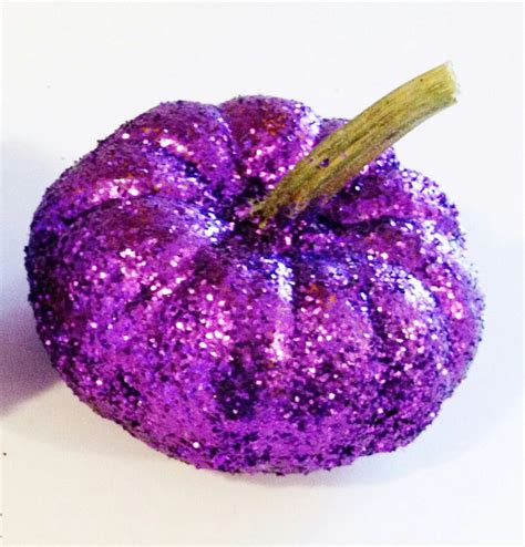 Purple Glitter Pumpkin Halloween Party Decor Pumpkin Halloween