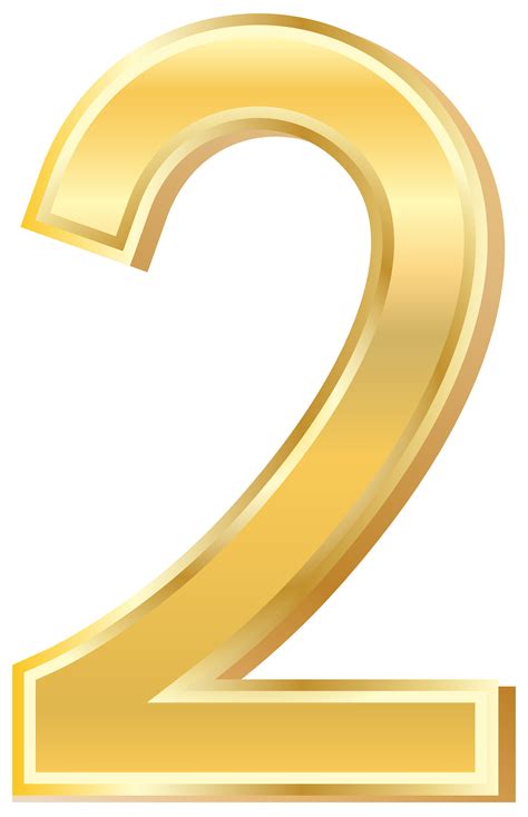Gold Style Number Two Png Clip Art Image Gallery Yopriceville High