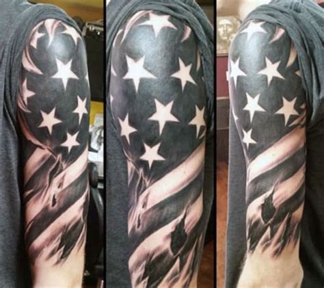 Tattoo sleeves basically refer to those tattoo designs that are usually large in size or cover a. Top 60 Best American Flag Tattoos For Men - USA Designs