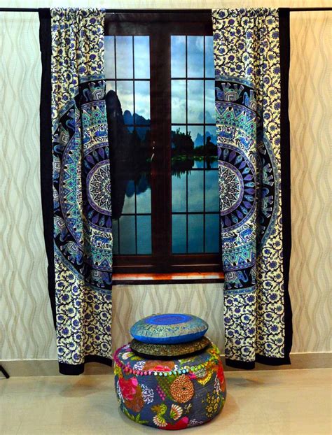 Buy bohemian mandala tapestry curtains in colorful hippie designs and patterns at inexpensive price and create an ethereal, beautiful design in your home. Mandala medallion curtain tribal hippie bedroom throw ...