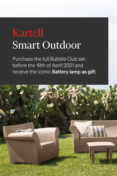 Kartell Bubble Club Set Outdoor Outdoor Furniture Decor Outdoor