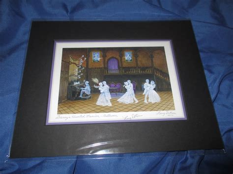 Haunted Mansion Signed Art Print Larry Dotson Disney Exclusive
