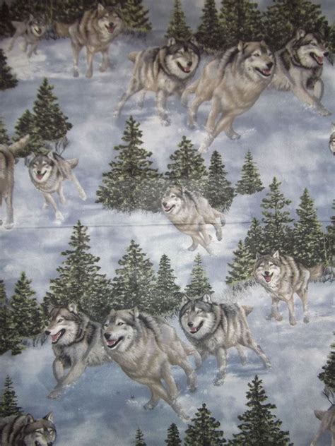 Wolf Fabric By Hautman That I Got From Wal Martcottoncost 597 For 1