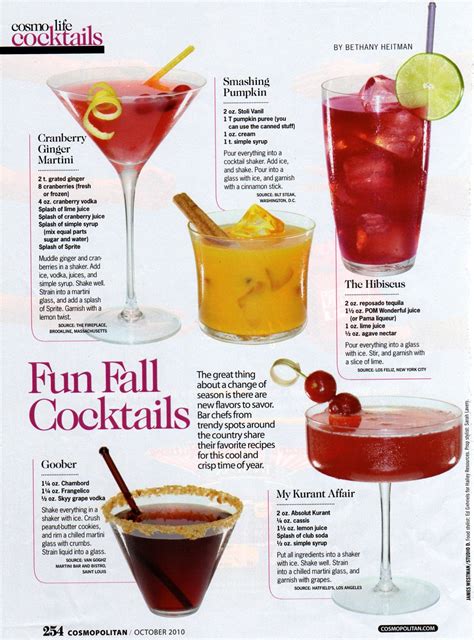 Yummy Fall Cocktails Fall Cocktails Alcohol Drink Recipes Fall