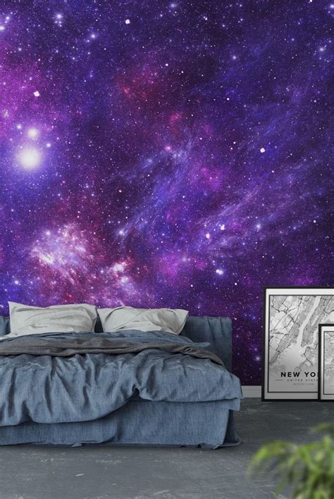 Stars Wallpaper Galaxy Bedroom Wallpaper Bedroom Space Themed Bedroom