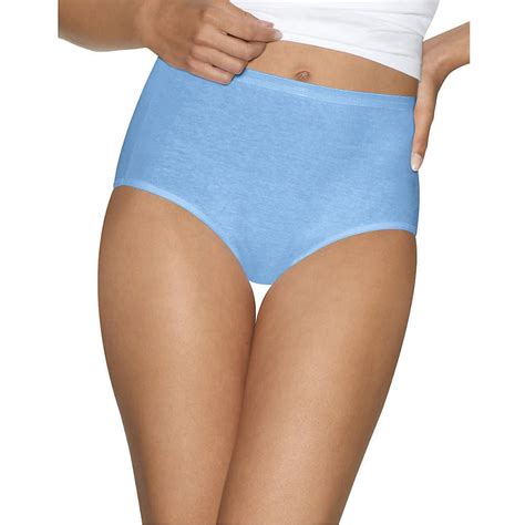 Hanes Hanes Ultimate Womens Comfort Cotton Brief Underwear 5 Pack
