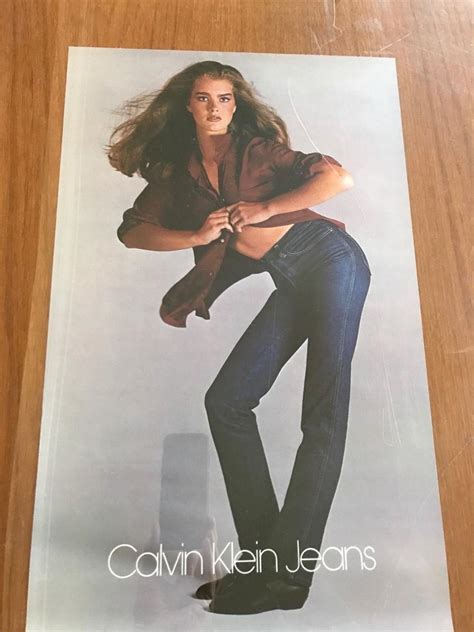Vintage Brooke Shields Calvin Klein Jeans Authentic Advertising Poster 1910680174