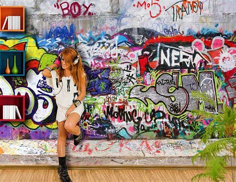 Check spelling or type a new query. Cool Graffiti Photo Wall Mural - NoveltyStreet
