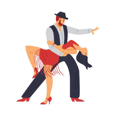 Cartoon Of A Salsa Dancers Stock Photos Pictures And Royalty Free Images