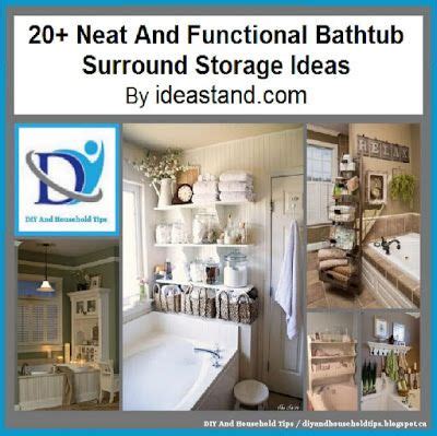 Free shipping and free returns on prime eligible items. 20+ Neat And Functional Bathtub Surround Storage Ideas ...