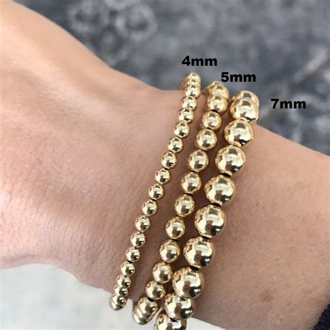 5mm Yellow Gold Bead Bracelet – Curated Los Angeles