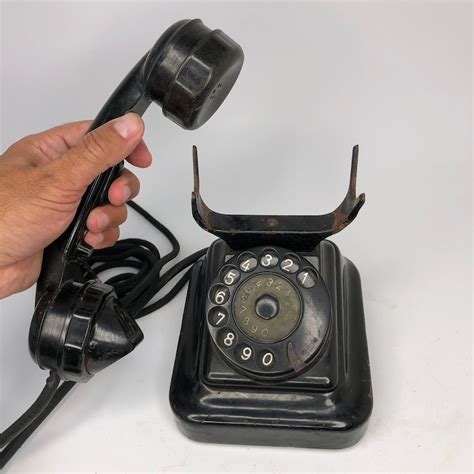 Vintage Rotary Telephone Soviet Desk Phone Rotary Dial Etsy