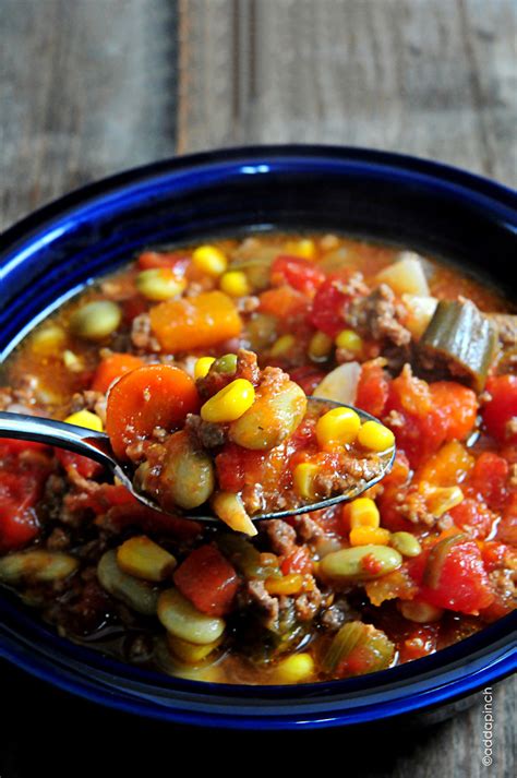 This link is to an external site that may or may not meet accessibility guidelines. Slow Cooker Vegetable Soup Recipe - Add a Pinch