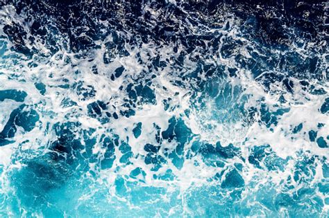Deep Blue Sea Water With Spray Stock Photo Download Image Now Istock