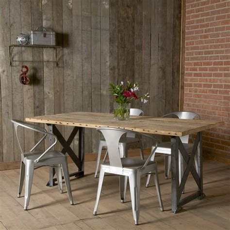 Buy A Handmade Industrial Factory Reclaimed Wood Dining Table Made To