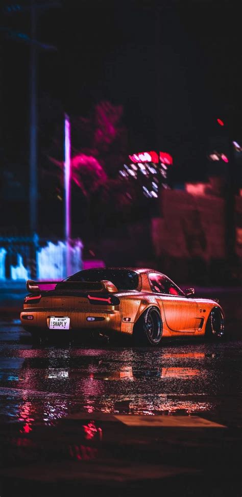 Mazda Rx7 Night Iphone Wallpaper Iphone Wallpapers