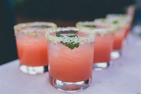 Pink Speciality Cocktail With Sugar Rim