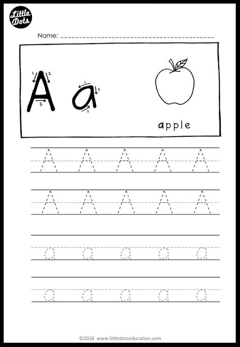 This lined paper is ideal for writing narrations and adding a drawing on to the page. Alphabet Tracing Activities for Letter A to Z