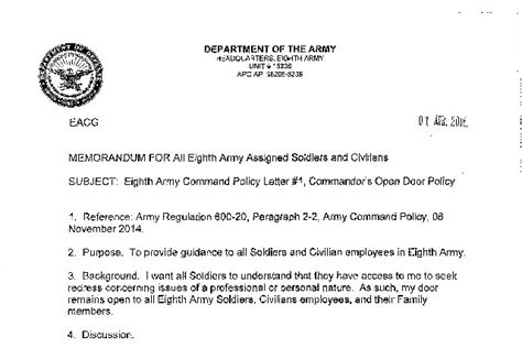 Requesting letter for visa process to manager. Policy Letters - Eighth Army | The United States Army