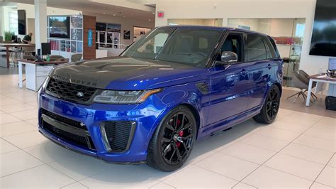 2020 Range Rover Sport Svr In Estoril Blue Youtube