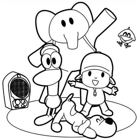 Desenhos Do Pocoyo Para Colorir Como Fazer Em Casa