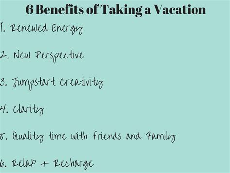 Daigles Digs 6 Often Forgotten Benefits To Taking A Vacation