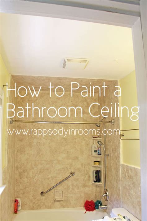 Look up—your bathroom ceiling is due for a fresh coat of paint, too. Painting a Bathroom Ceiling